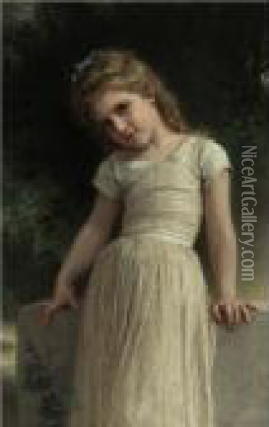 The Mischievous One Oil Painting - William-Adolphe Bouguereau