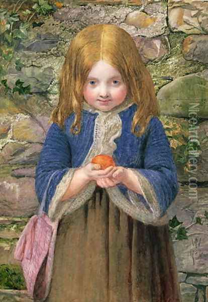 The Orange Girl, 1857 Oil Painting - James Dawson Watson