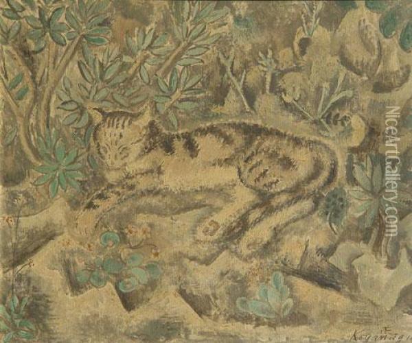 Gato Oil Painting - Sei Koyanagui