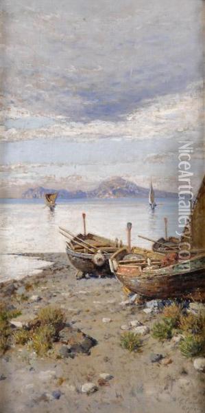 Capri. Oil Painting - Giuseppe Carelli
