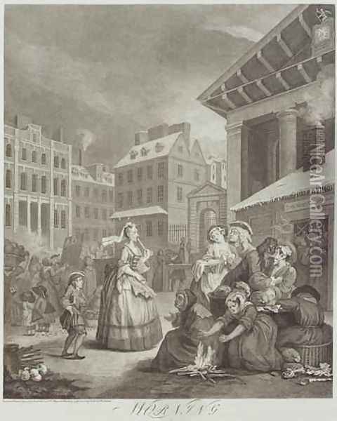 Times of the Day Morning Oil Painting - William Hogarth