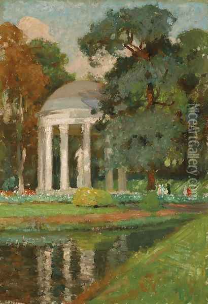 Temple of Love, Versailles Oil Painting - Emanuel Phillips Fox