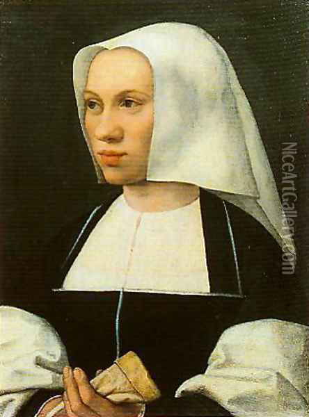 Portrait of a Woman Oil Painting - Bernaert van Orley