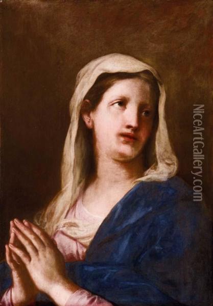 Madonna Orante Oil Painting - Gregorio Lazzarini