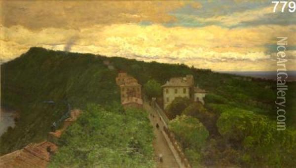 Villa Barberini- Albano Oil Painting - Ioris Pio