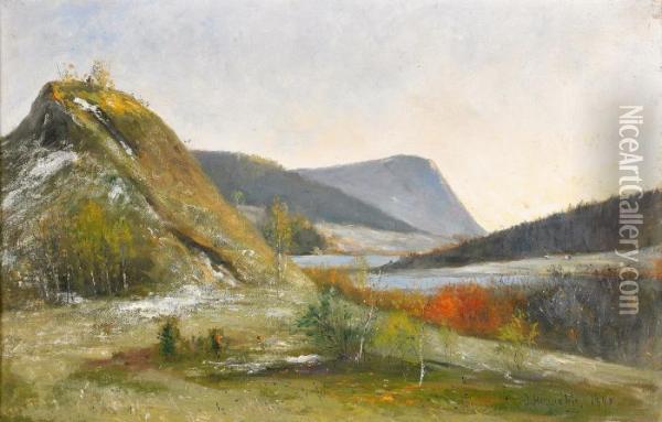 En Morgon Vid Solleftea Oil Painting - Olof Hermelin