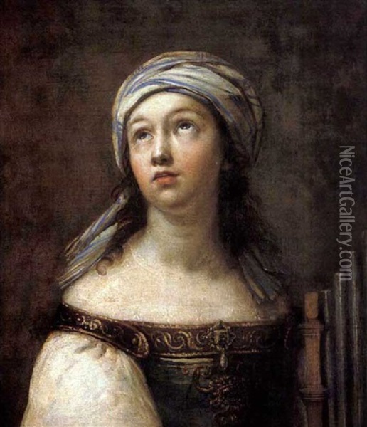 Saint Cecile Oil Painting - Carlo Francesco Nuvolone