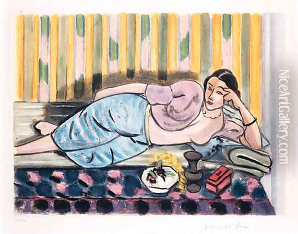 L'Odalisque au Coffre rouge (D.-M. III) Oil Painting - Henri Matisse