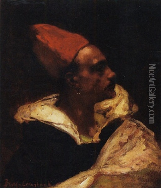 Portrait Of A Moor Oil Painting - Jean Joseph Benjamin Constant