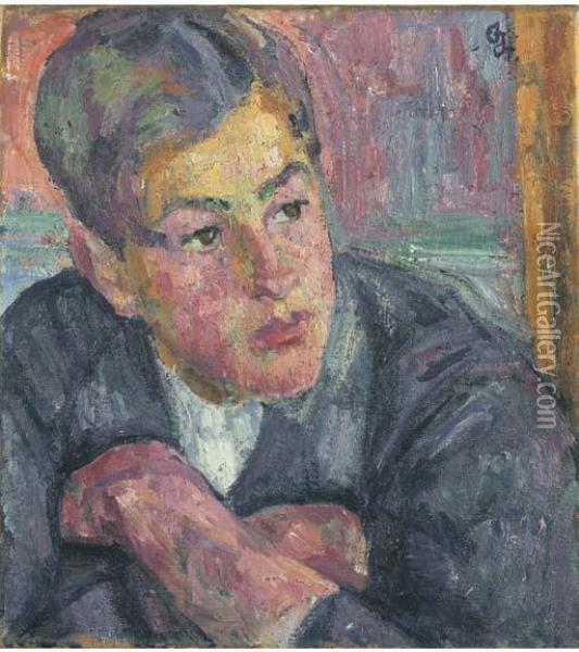 Diego Oil Painting - Giovanni Giacometti