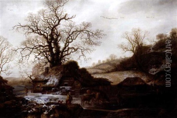 Breaking The Ice Oil Painting - George Smith of Chichester