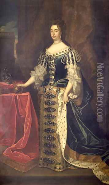Queen Mary II Oil Painting - Sir Godfrey Kneller
