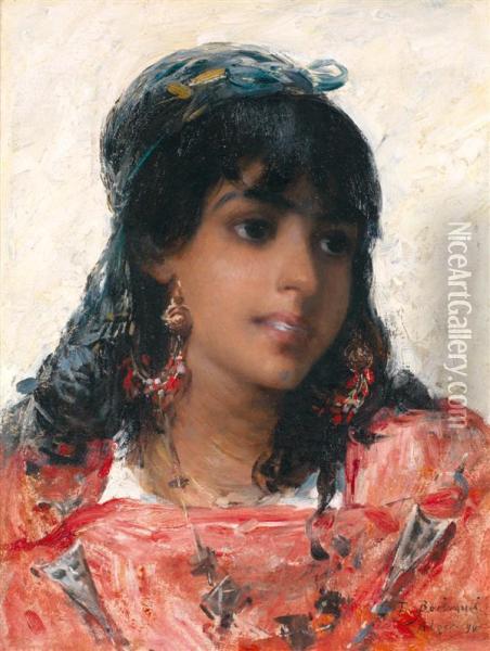 La Belle Algeroise Oil Painting - Louis-Emile Bertrand