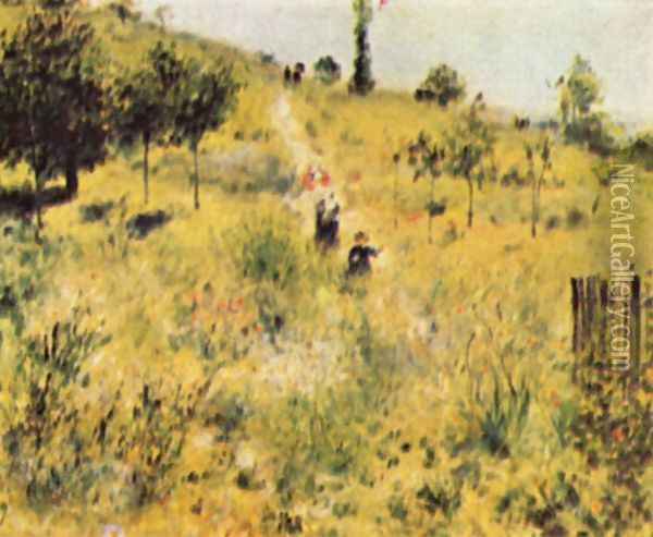 Meadow way Oil Painting - Pierre Auguste Renoir