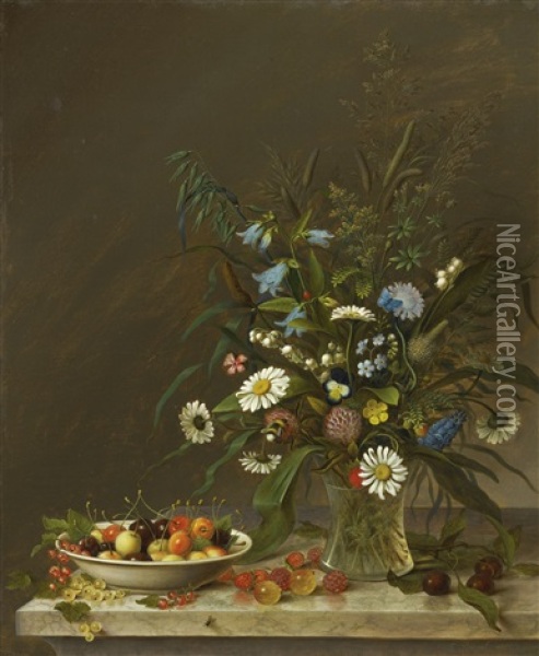 Field Flowers Oil Painting - John Beigel