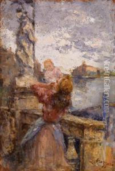 Chioggia, Armonie Materne Oil Painting - Leonardo Bazzaro