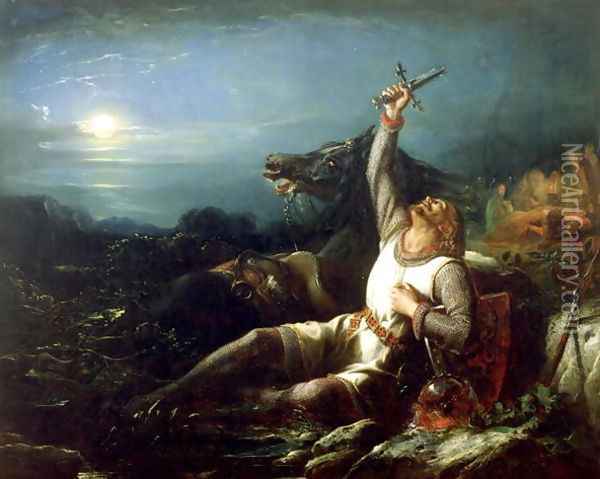 The Faithful Knight Oil Painting - Thomas Jones Barker