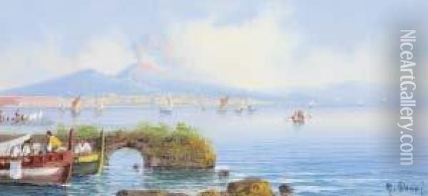 Golfo Di Napoli Oil Painting - Gianni