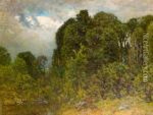 Woodland Stream Oil Painting - John Joseph Enneking
