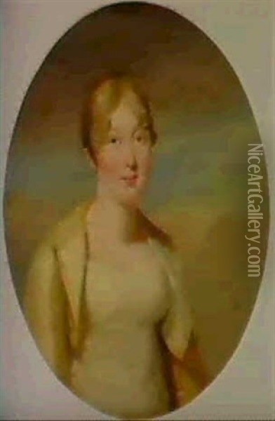 Portrait Of Mrs. Johnstone Of Baldovie Oil Painting - Sir Henry Raeburn