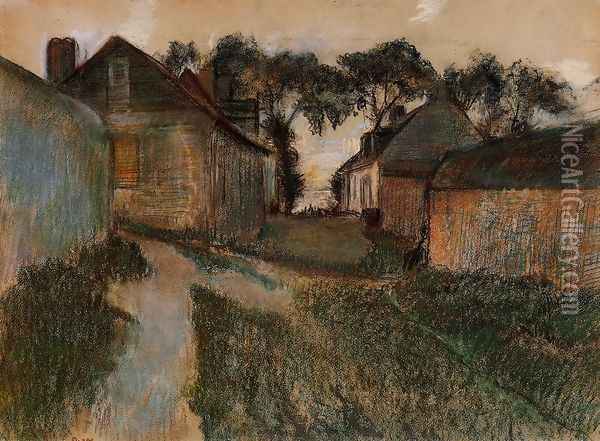 Rue Quesnoy, Saint-Valery-sur-Somme Oil Painting - Edgar Degas