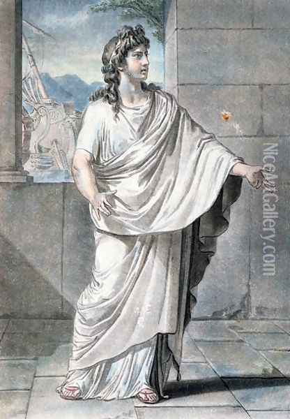 Orestes, costume for 'Andromaque', from 'Research on the Costumes and Theatre of All Nations' Oil Painting - Philippe Chery