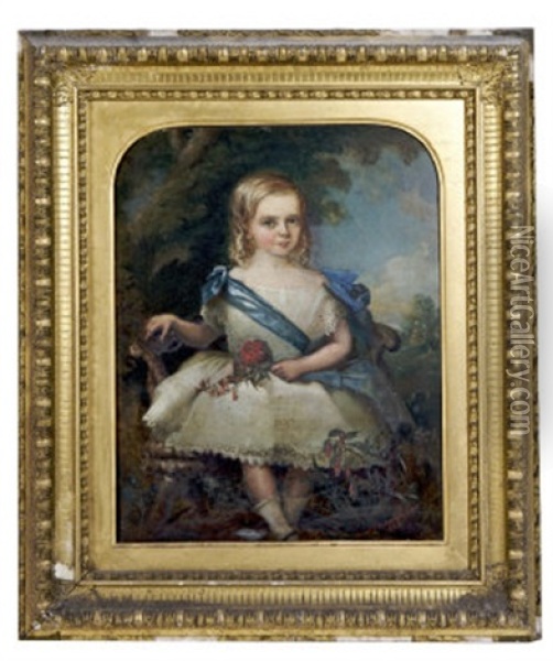 Portrait Of Richard Charles Moore-smyth Of Ballynatray Oil Painting - James Butler Brenan