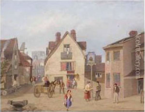 The Cinder Oven, Norwich Oil Painting - Henry Ninham