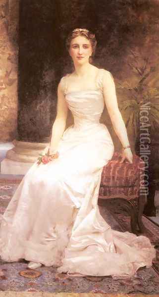 Portrait Of Madame Olry Roederer Oil Painting - William-Adolphe Bouguereau