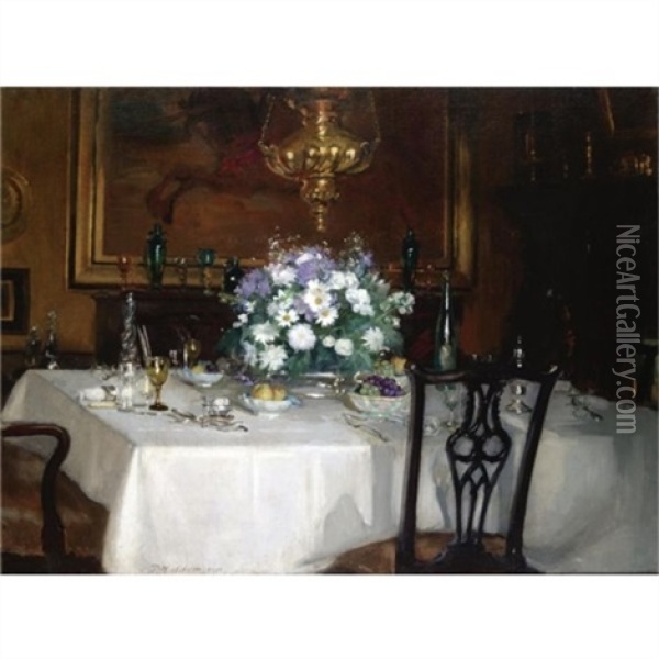 The Dinner Table, Ardilea Oil Painting - Patrick William Adam