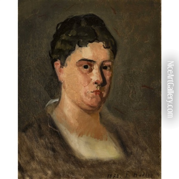 Portrait Of Caroline Coutau-marcelin(?) Oil Painting - Ferdinand Hodler