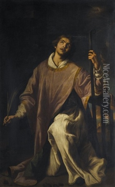 Saint Lawrence Oil Painting - Jeronimo Jacinto Espinosa