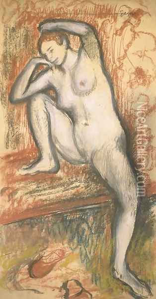 Etude de nu pour une danseuse Oil Painting - Edgar Degas