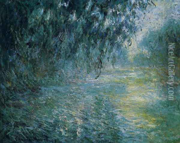 Morning On The Seine In The Rain Oil Painting - Claude Oscar Monet