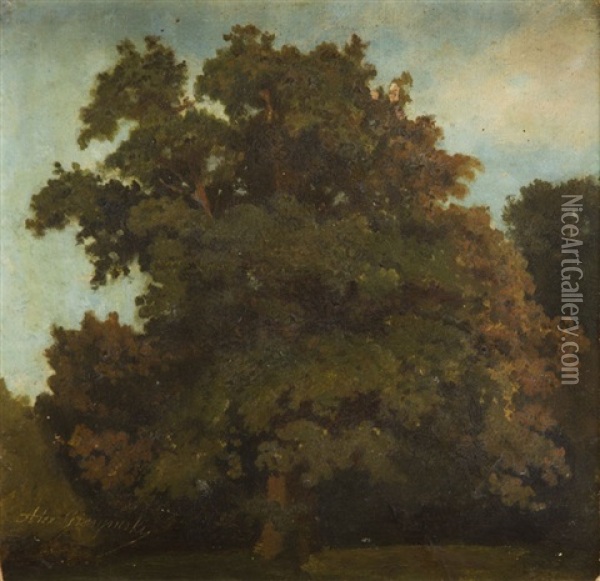 Tree Oil Painting - Aleksander Gierymski
