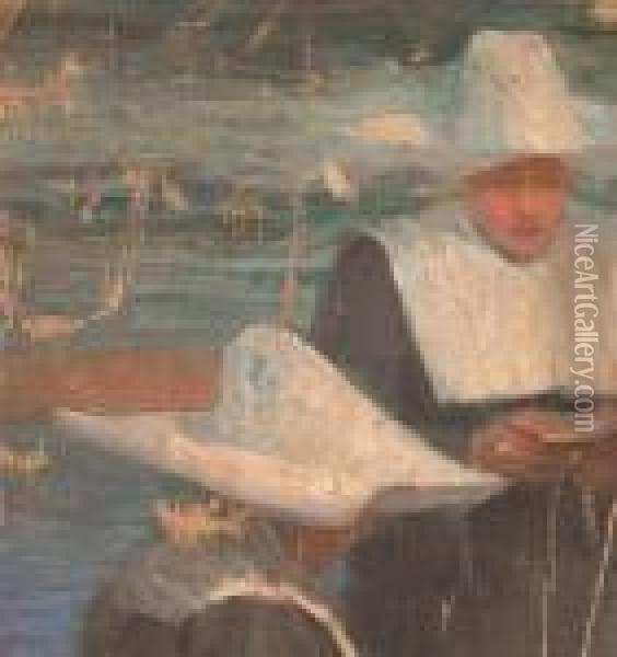 Study Of Nuns Oil Painting - John William Whiteley