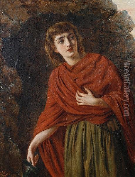 Imogen, From Cymbeline Oil Painting - Rebecca Solomon