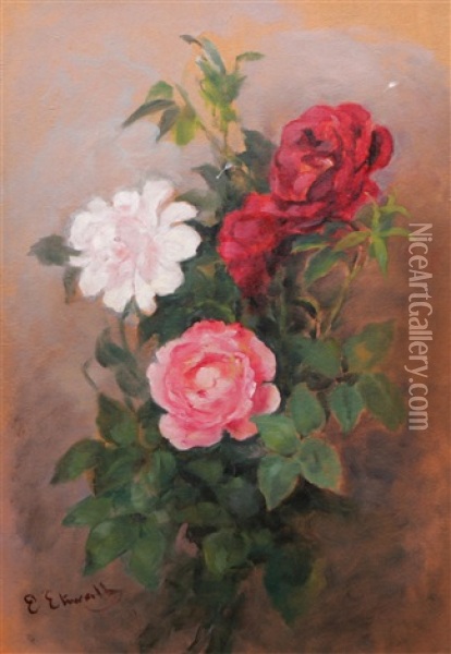Rosor Oil Painting - Emma Ekwall