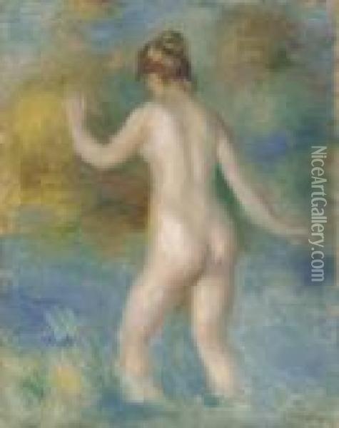 La Baigneuse Oil Painting - Pierre Auguste Renoir