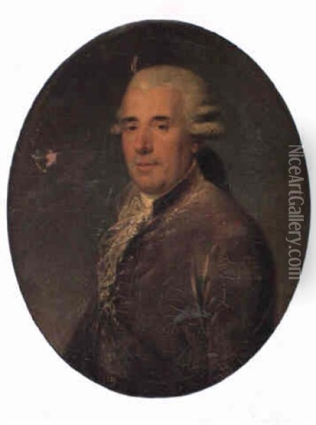 Portrait De Monsieur Astruc, Fils Du Docteur Astruc De Montpellier Oil Painting - Anton Hickel