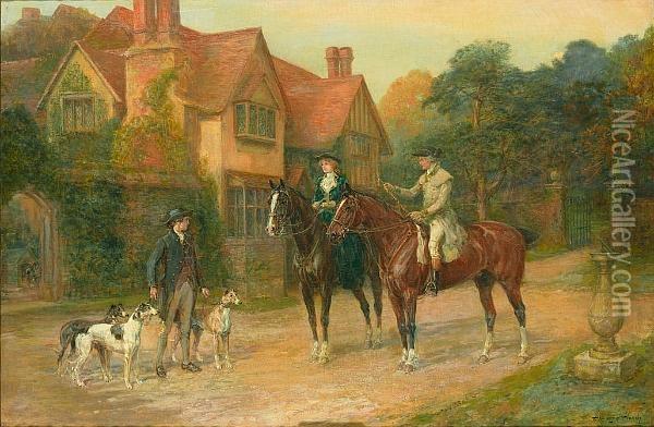 The Morning Ride Oil Painting - Heywood Hardy