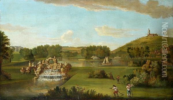 View Of West Wycombe Park Oil Painting - William Hannan