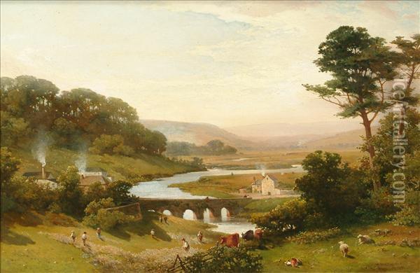 Topsham Bridge- Devon Oil Painting - William Williams