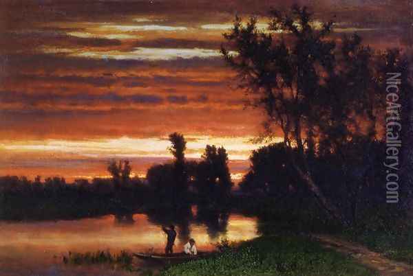 Dawn Oil Painting - George Inness