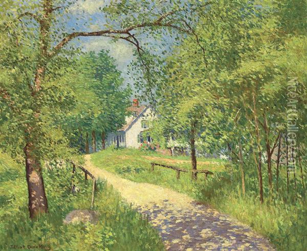 Cottage In The Woods Oil Painting - Joseph Eliot Enneking