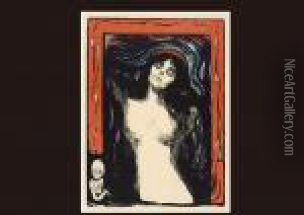 Maonna Oil Painting - Edvard Munch