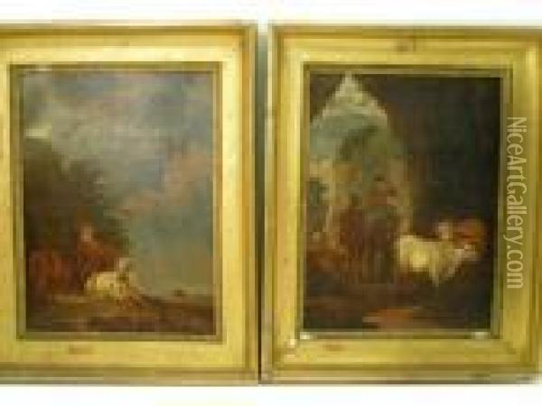 Paysages Pastoraux Oil Painting - Nicolaes Berchem