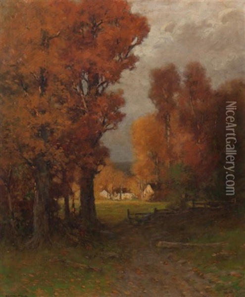 A Day In November Oil Painting - Edward Loyal Field