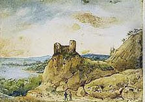 Paisaje Con Ruinas Y Figuras Oil Painting - Simeon Fort