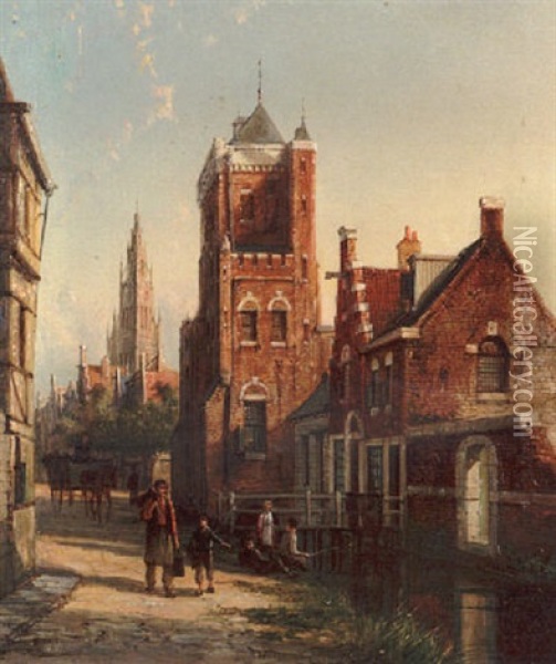 St. John's, Breda Oil Painting - William Raymond Dommersen